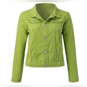 Green Jean Jacket